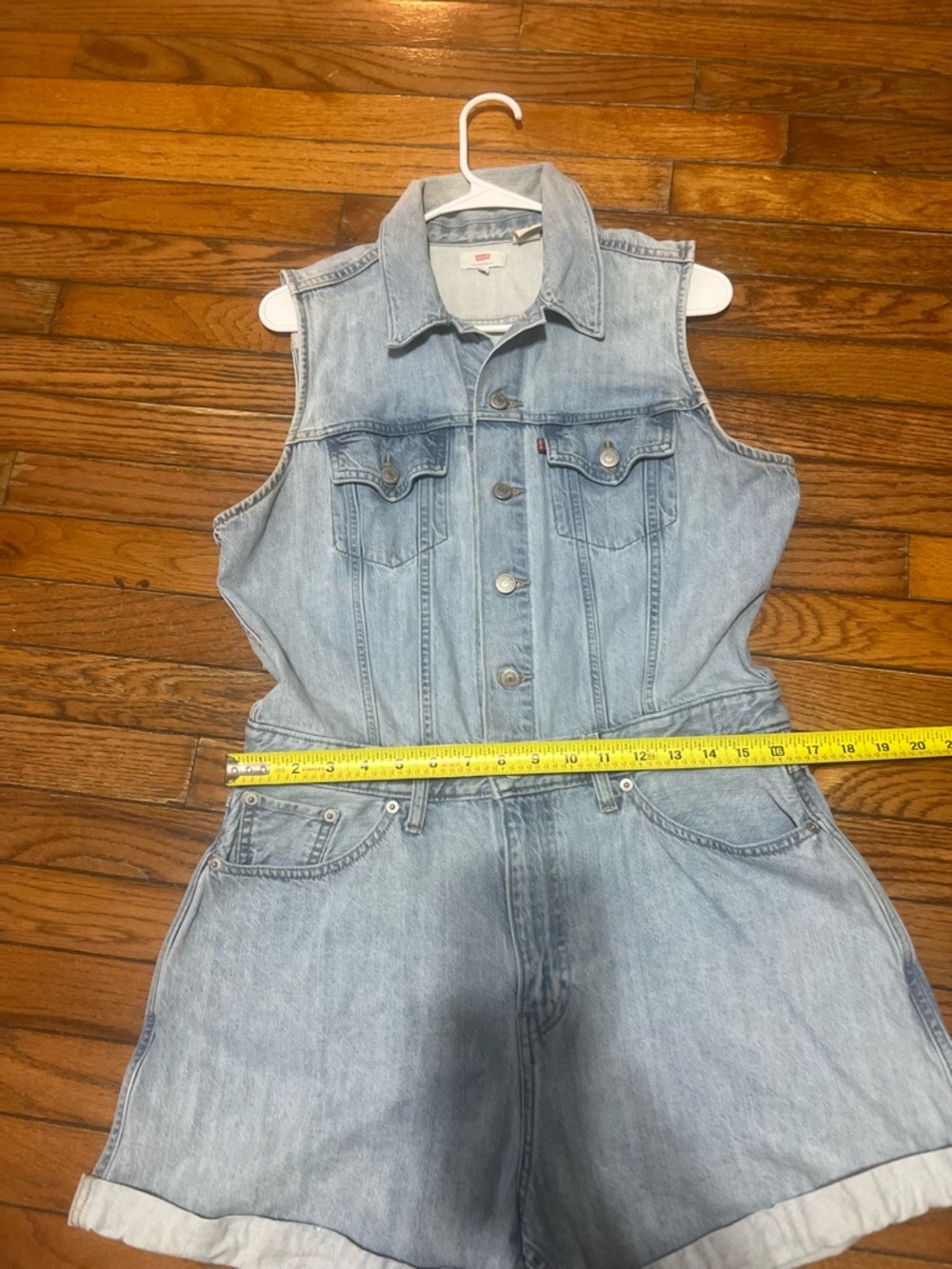 Levi's Light Blue Denim Romper - Picture 7 of 11
